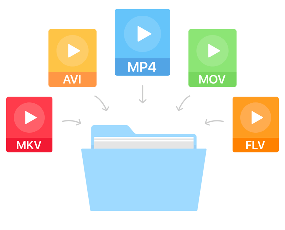 How do I convert downloaded videos to a different format?